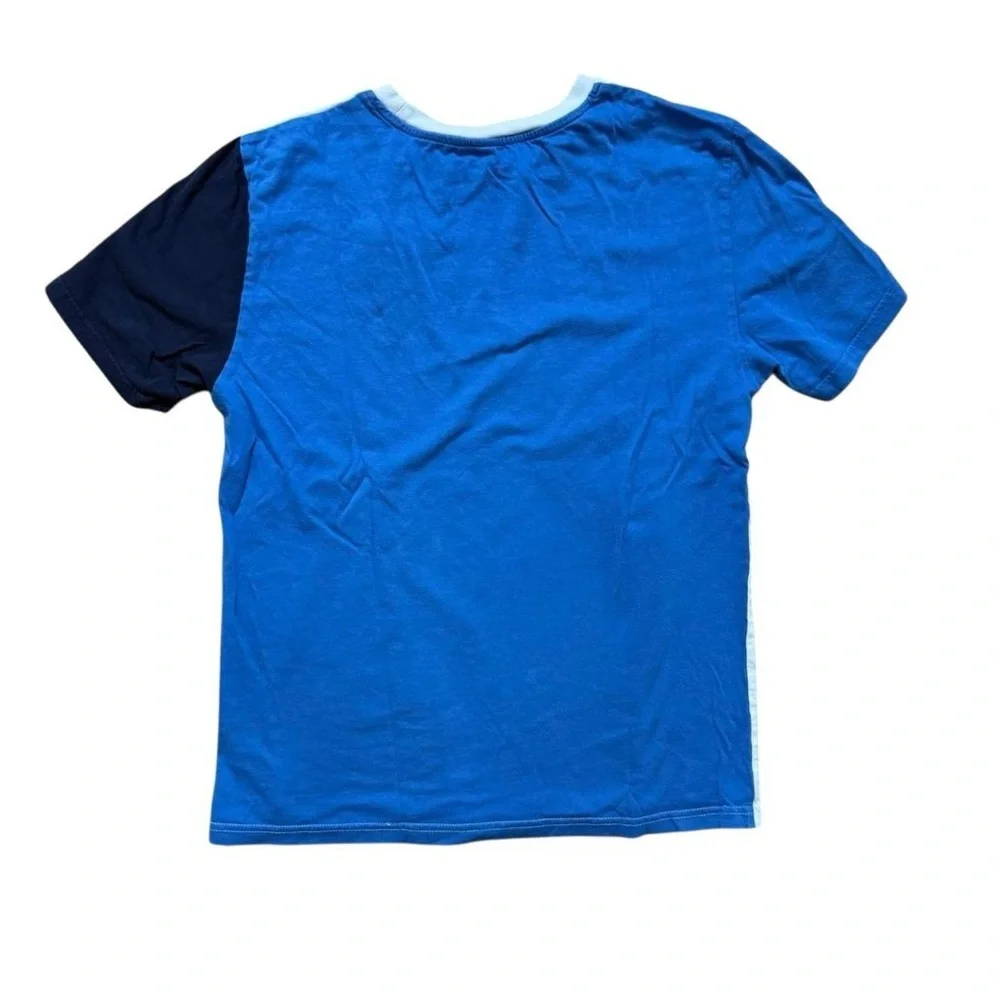 Polo Ralph Lauren Big Pony Color Block T-Shirt Youth Size Large 14/16 Blue White - Picture 8 of 8